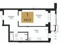 1-бөлмелі пәтер · 48.41 м², Улица Чингиз Айтматов, 63, бағасы: ~ 23.2 млн ₸ в Астане, Нура р-н — фото 3