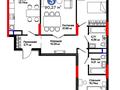 3-комнатная квартира · 90 м² · 9/12 этаж, Е 796 1 за 97 млн ₸ в Астане, Нура р-н — фото 29