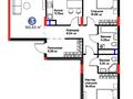 3-бөлмелі пәтер · 90.53 м² · 4/9 қабат, ​Аль-Фараби проспект 73а, бағасы: 52 млн ₸ в Астане, Есильский р-н