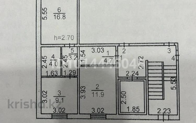 2-комнатная квартира · 51.4 м² · 1/9 этаж, мкр Городской Аэропорт, Мкр Шапағат 7 за 25 млн ₸ в Караганде, Казыбек би р-н — фото 2
