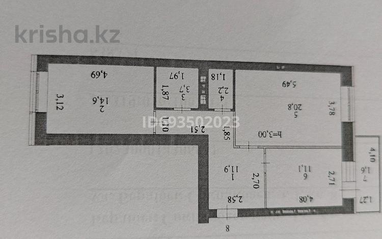 2-комнатная квартира, 65.9 м², 3/9 этаж, Сокпакбаев 1 — Сарыарка за 29 млн 〒 в Астане, Сарыарка р-н — фото 2