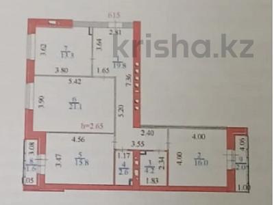 3-бөлмелі пәтер · 96.4 м² · 13/14 қабат, Тлендиева 38, бағасы: 38 млн ₸ в Астане, Сарыарка р-н