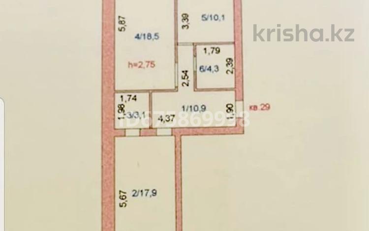 2-комнатная квартира, 68.2 м², 1/5 этаж, Ауэзова — Ташенова за 36 млн 〒 в Кокшетау — фото 2