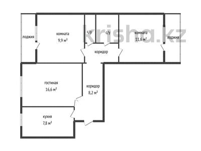 3-комнатная квартира · 63.5 м² · 5/9 этаж, Карбышева 40 за 33.6 млн ₸ в Усть-Каменогорске
