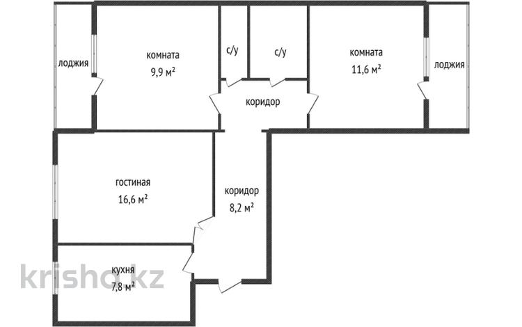 3-комнатная квартира · 63.5 м² · 5/9 этаж, Карбышева 40 за 33.6 млн ₸ в Усть-Каменогорске — фото 17