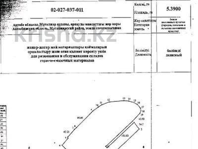 Промбаза · 5.39 га, Жем 16 — Рядом со старой аэродромом за 8.5 млн ₸ в Эмбе