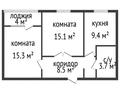 2-комнатная квартира · 54 м² · 3/9 этаж, КШТ ул. Аль-Фараби 26 за 26 млн ₸ в Усть-Каменогорске — фото 2