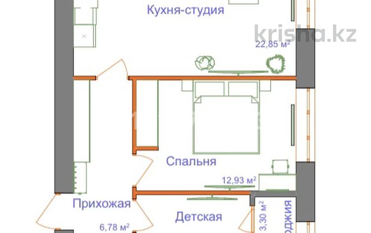 3-комнатная квартира · 57.7 м² · 5/9 этаж, ​067-й учетный квартал 456/6 за 23.5 млн ₸ в Караганде, Алихана Бокейханова р-н — фото 4