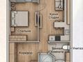 2-комнатная квартира · 49 м² · 2/5 этаж, мкр Кайрат, Тараз 7/2 за 34 млн ₸ в Алматы, Турксибский р-н