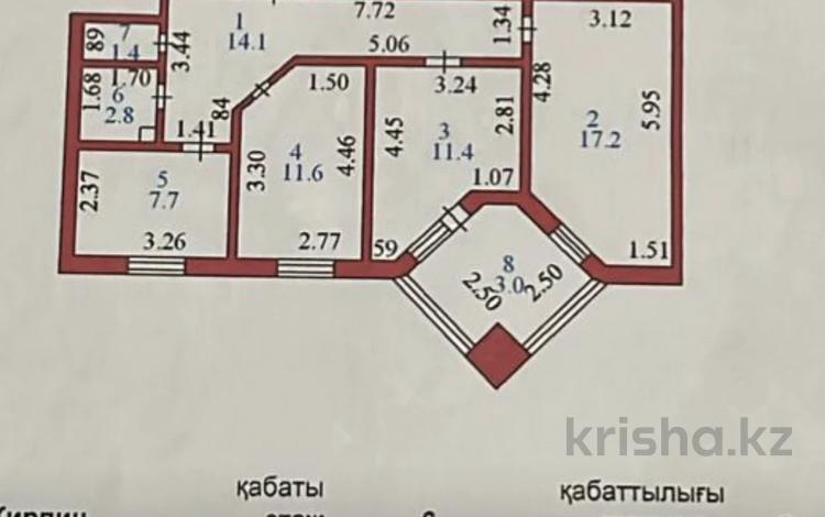 3-бөлмелі пәтер · 69 м² · 6/9 қабат, Кудайбердыулы 29/1 — Ипотеку проходит !, бағасы: 30 млн ₸ в Астане, Алматы р-н — фото 2