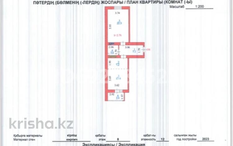 2-комнатная квартира, 55.6 м², 8/12 этаж, Бейбарыс Султан 25/3 — Рио де Жанейро готовый дом с документами