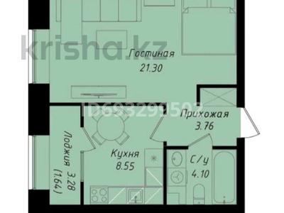1-комнатная квартира, 39 м², 7/12 этаж, Бухар жырау, 29​ — Парк призидента, треумфальная арка за 21.5 млн 〒 в Астане