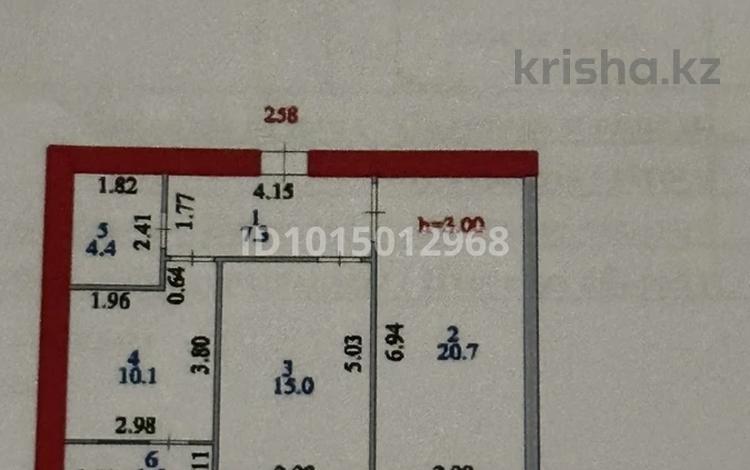 2-комнатная квартира · 59.1 м² · 7/9 этаж, мкр Уркер 15 за 36.6 млн ₸ в Астане, Нура р-н — фото 2