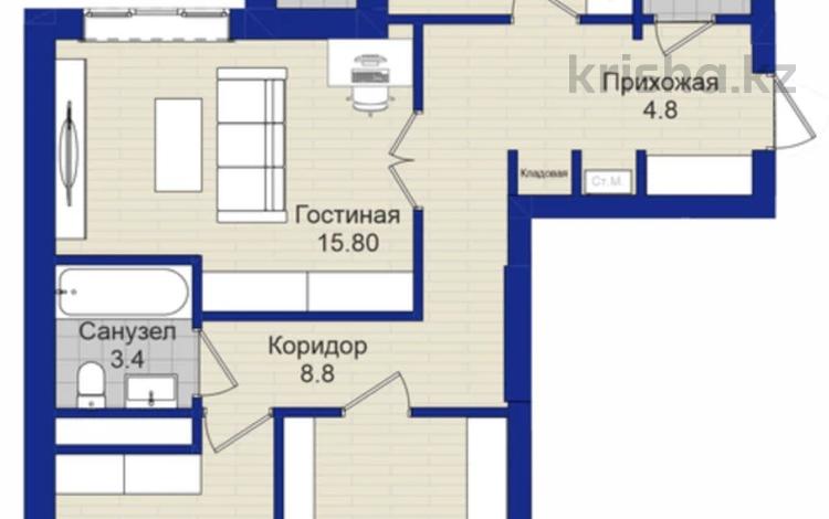 3-комнатная квартира, 78.7 м², 13/17 этаж, Туран 83/1 за 34.2 млн 〒 в Астане, Есильский р-н — фото 56