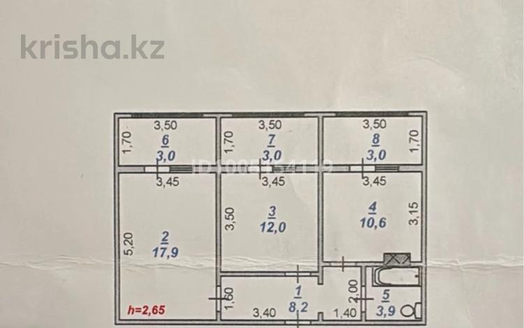 2-бөлмелі пәтер · 70.6 м² · 4/5 қабат, мкр Наурыз , Байтурсынова 90 — Байтурсынова Рыскулова, бағасы: 23.5 млн ₸ в Шымкенте, Туран р-н — фото 2