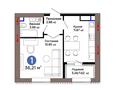 1-бөлмелі пәтер · 37.21 м², Е 909 29, бағасы: ~ 30.6 млн ₸ в Астане, Нура р-н — фото 3