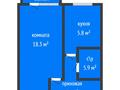 1-бөлмелі пәтер · 32.6 м² · 5/6 қабат, Баймагамбетова 162, бағасы: 14.3 млн ₸ в Костанае — фото 2