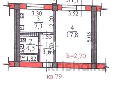 1-бөлмелі пәтер · 34 м² · 2/5 қабат, Жайсан 7 — ниже Северного кольца, бағасы: 23 млн ₸ в Алматы, Жетысуский р-н