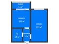 1-комнатная квартира · 40 м² · 2/5 этаж, Кобланды Батыра 28\1 за 17.8 млн ₸ в Костанае — фото 2
