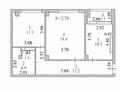 2-комнатная квартира · 58.4 м² · 3/12 этаж, Сауран 3/1 за 36.3 млн ₸ в Астане, Есильский р-н — фото 17