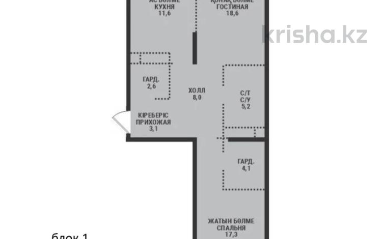 2-комнатная квартира · 71.7 м² · 6/9 этаж, Ботакоз 5 БЕЗ КОМИССИИ за ~ 39.4 млн ₸ в Алматы, Алатауский р-н — фото 2
