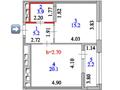 2-бөлмелі пәтер · 46.6 м² · 15/21 қабат, Туркестан 4Б, бағасы: 31 млн ₸ в Астане, Есильский р-н — фото 4
