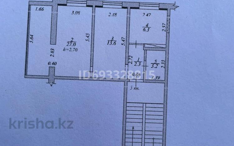 2-комнатная квартира, 52 м², 2/5 этаж, 11-й мкр 36 за 11.5 млн 〒 в Актау, 11-й мкр — фото 4