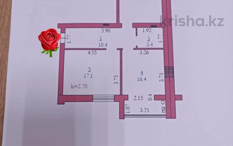 2-комнатная квартира · 67.3 м² · 4/5 этаж, мкр. Алтын орда за 20 млн ₸ в Актобе — фото 2