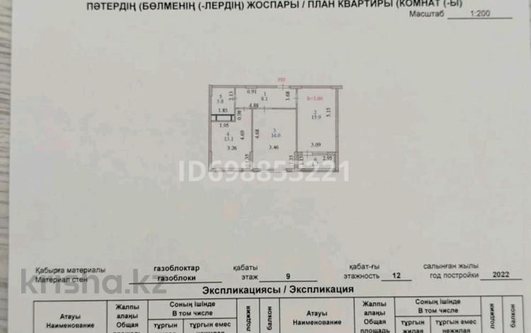 2-бөлмелі пәтер · 58.6 м² · 9/12 қабат, E-10 393 — Сыганак, бағасы: 34 млн 〒 в Астане, Есильский р-н — фото 2