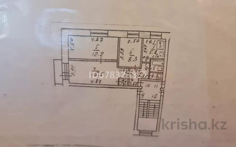 3-бөлмелі пәтер, 50.6 м², Павла Корчагина, бағасы: 17.5 млн 〒 в Рудном — фото 16