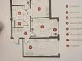 3-комнатная квартира · 81.3 м² · 2/9 этаж, мкр Акжар, Саттилик за 11 млн 〒 в Алматы, Наурызбайский р-н