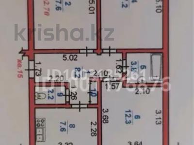 3-комнатная квартира · 74.2 м² · 5/5 этаж, мкр Мамыр 3 — Шаляпина Яссауи за 45 млн ₸ в Алматы, Ауэзовский р-н