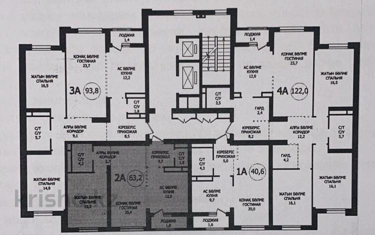 2-комнатная квартира, 64 м², 13/16 этаж, Тлендиева — Сатпаева за 46.5 млн 〒 в Алматы, Бостандыкский р-н — фото 3