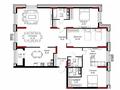 4-бөлмелі пәтер · 167.24 м², Шамши Калдаяков 10, бағасы: ~ 118.7 млн ₸ в Астане, Сарайшык р-н — фото 3