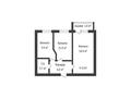 2-комнатная квартира · 50.5 м² · 1/9 этаж, Микрорайон Береке, М-н Береке за 25.2 млн ₸ в Костанае — фото 6