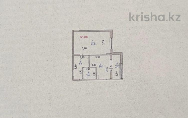 1-бөлмелі пәтер · 44.9 м² · 8/9 қабат, Кабанбай батыра 64 — Рыскулова, бағасы: 29.8 млн ₸ в Астане, Есильский р-н — фото 2