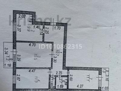 3-бөлмелі пәтер · 65.1 м² · 1/3 қабат, Брусиловского 15/7, бағасы: 30 млн ₸ в Астане, р-н Байконур
