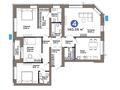 4-бөлмелі пәтер · 140.56 м², Е-899 5/1, бағасы: ~ 127.2 млн ₸ в Астане, Нура р-н — фото 3