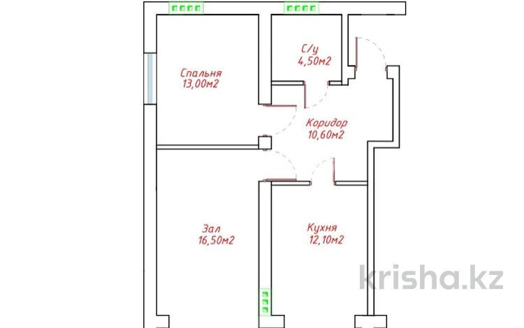 2-бөлмелі пәтер · 65.6 м² · 3/3 қабат, Микрорайон Юго-Восток 115, бағасы: ~ 17.1 млн ₸ в Уральске — фото 5
