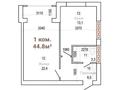 1-комнатная квартира · 45 м² · 7/7 этаж, 32В мкр, 32В мкр. 68 участок за 7.7 млн ₸ в Актау — фото 8