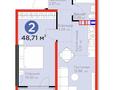 2-комнатная квартира · 49 м² · 5/6 этаж, мкр Гажайып, ​Гажайып микрорайон 11/19 за 45 млн ₸ в Алматы, Алатауский р-н