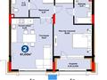 2-комнатная квартира · 61.01 м², Бухар жырау 33/2 за ~ 55.5 млн ₸ в Астане, Есильский р-н