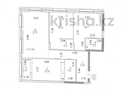 3-бөлмелі пәтер · 104.8 м² · 3/16 қабат, Мангилик Ел 68, бағасы: ~ 76 млн ₸ в Астане, Есильский р-н