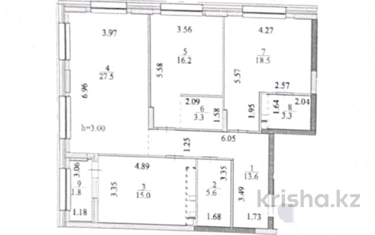 3-бөлмелі пәтер · 104.8 м² · 3/16 қабат, Мангилик Ел 68, бағасы: ~ 76 млн ₸ в Астане, Есильский р-н — фото 2