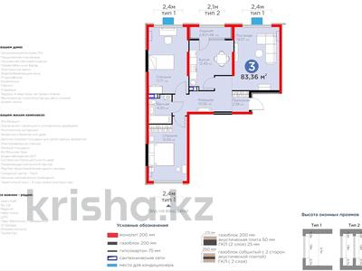 3-комнатная квартира, 83.36 м², 2/6 этаж, Байге 32 за ~ 36.3 млн 〒 в Алматы
