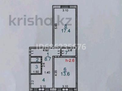 2-комнатная квартира, 55.6 м², 3/5 этаж, мкр Восток — Рядом трасса Аксу, Жибек-жолы за 22 млн 〒 в Шымкенте, Енбекшинский р-н