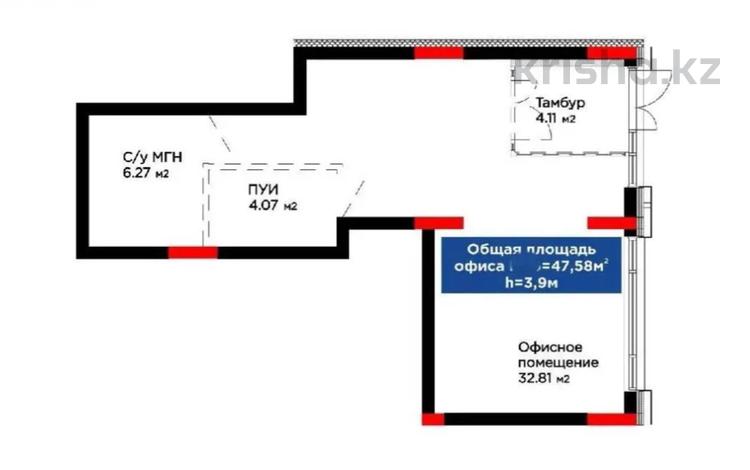 Свободное назначение · 47 м² за 600 000 〒 в Астане, Нура р-н — фото 2