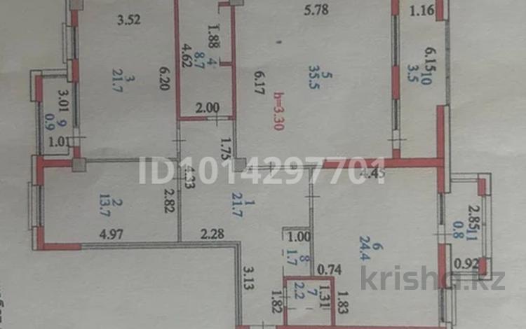 3-бөлмелі пәтер · 135 м² · 5/6 қабат, Акмешит 19/3, бағасы: 88 млн ₸ в Астане, Есильский р-н — фото 2