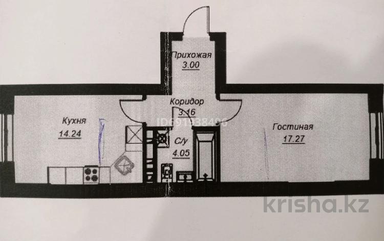 2-комнатная квартира, 41 м², 10/12 этаж помесячно, Райымбека 351/1