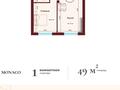 1-комнатная квартира · 49 м² · 2/5 этаж, мкр Нуртас 1 за ~ 21.1 млн ₸ в Шымкенте, Каратауский р-н — фото 7